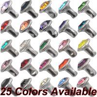 【CW】 Sets 4mm CZ Rivets Rhinestone Rivet Color Stud Colorful fit for Leather and Garment Making