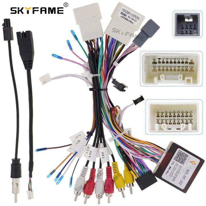 SKYFAME Car 16pin Wiring Harness Canbus Box Decoder For Mitsubishi ...