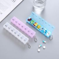 7 Days Pill Medicine Box Weekly Tablet Holder Storage Organizer Container Case Pill Box Splitters 3 Colors Pill Case Organizer Medicine  First Aid Sto