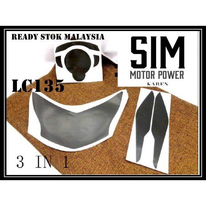 YAMAHA LC135 V4 V5 V6 V7 STICKER TINTED LAMPU SIGNAL DEPAN HEAD LAMP