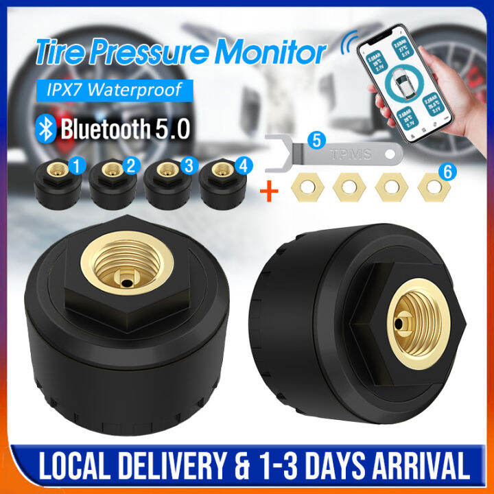 Car Tire Temperature Warning Display Auto Tire Pressure Monitor