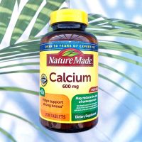 แคลเซียม วิตามินดี3 Calcium 600 mg with Vitamin D3, 220 Tablets (Nature Made®) D 3 D-3 ดี 3