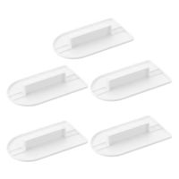 Cake Cake Smoother Tool, Plastic Cake Fondant Cream Edge Smoothing Decorating Tools with Handle(5 PCS)