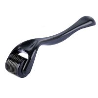 [Hot On Sale] 540 Needles Face Roller Black Dermaroller Titanium Mezoroller Microneedle Roller Beauty Care Tool