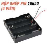 Hộp đế đựng pin 3.7V 18650 nối tiếp 4 Pin