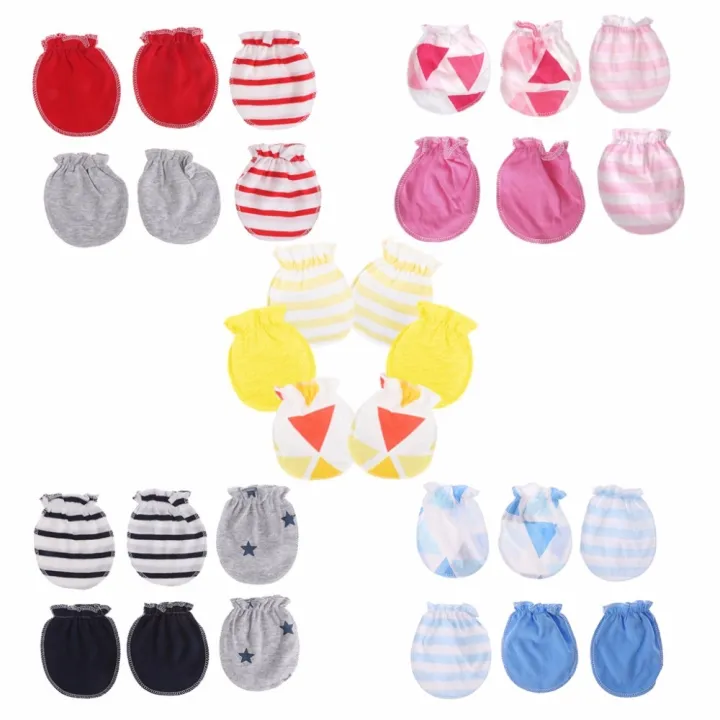 3pairs-fashion-baby-anti-scratching-gloves-newborn-protection-face-cotton-scratch-mittens