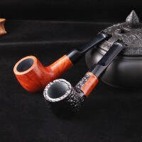 【cw】 New Guest Free Shipping Handmade Briar Set Accessories High Quality Removable 9 mm Flue Solid Wood ！