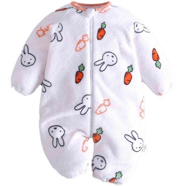 cod-baby-sleeping-bag-autumn-and-winter-children-split-legs-anti-kick-quilt-flannel-male-female-baby-one-piece-pajamas-newborn-thickened