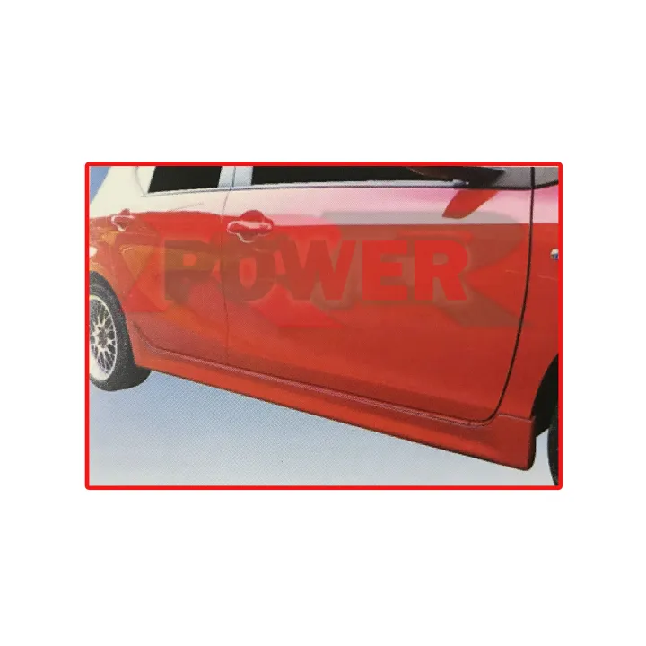 Toyota Prius C (2012) TSTV Style Side Skirt Door Under Lower Spoiler PU Polyurethane Bodykit