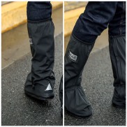 Ủng đi mưa cao cổ, bọc giày đi mưa nhựa PVC dày dặn 2 lớp chống trượt