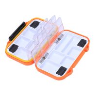 Multi-Function Fishing Storage Box Waterproof Double Layer Orange Plastic Box Hook Accessories Fishing Gear Fishing Supplies Box Set