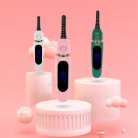 LCD Display Electric Heated Eyelash Curler Eyelash Curler Make up Long Lasting Eyelash Natural Curling USB Rechargeable