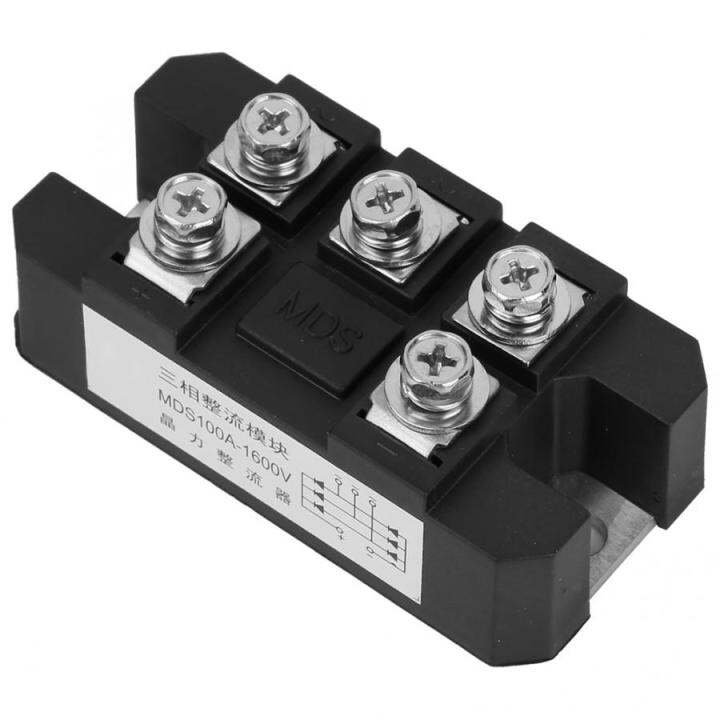 MDS-100A 1600V 5 Terminals 3 Phase Full Diode Module Bridge Rectifier ...