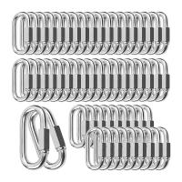 Quick Links Chain Links Connector Carabiner Clips,Screw Lock Oval Locking Carabiner for Safety Chain Hammock