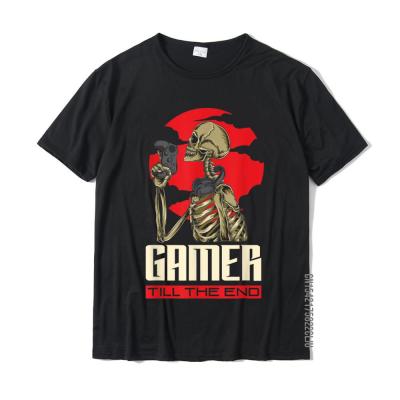 Gamer Till The End Funny Video Gamer Gaming Gift T-Shirt Wholesale Men Tshirts Tees Cotton Casual