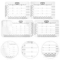 Chaoshihui 4pcs ซองจดหมาย stencil ที่อยู่คู่มือเทมเพลตที่อยู่แม่แบบเทมเพลตสำหรับตัวอักษร