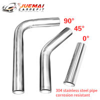 2021Car modified exhaust 304 stainless steel 04590 degree thickened 1.5mm Bends Tube Elbows Connector Car Accessories