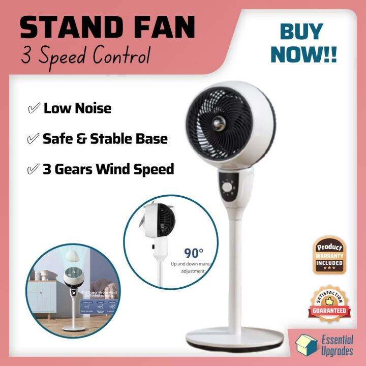 NEW ARRIVAL Electric Stand Fan Air Circulation Fan Silent Turbine ...