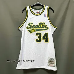 Seattle Supersonics #34 Ray Allen Throwback Jersey Retro