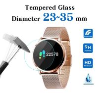 Full Size Round Watches Tempered Glass Screen Protector Film Diameter 23 24 25 26 27 28 29 30 31 32 33 34 35 mm For Smart Watch