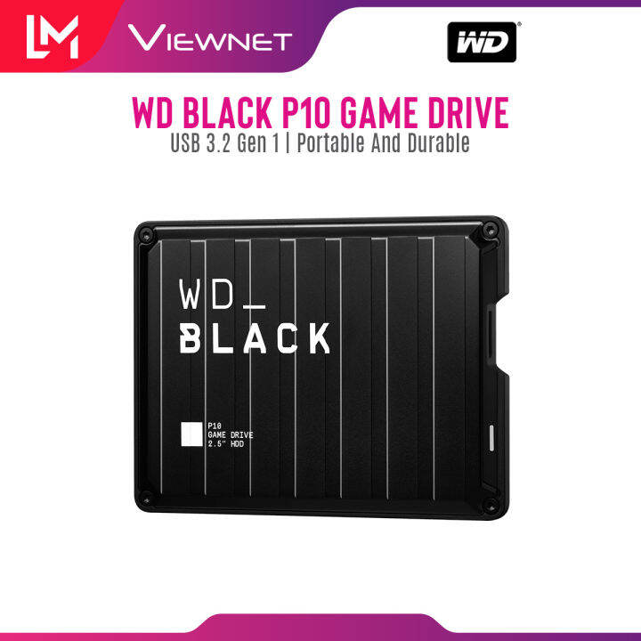 WD Black Game Drive P10 External Hard Drives, 2TB, 4TB, 5TB,USB 3.2 Gen