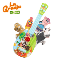 La Granja De Zenon Mini Size Ukulele Musical Instruments Toys,For Children ,Beginner Small Guitar Toys Zenon Farm Toys