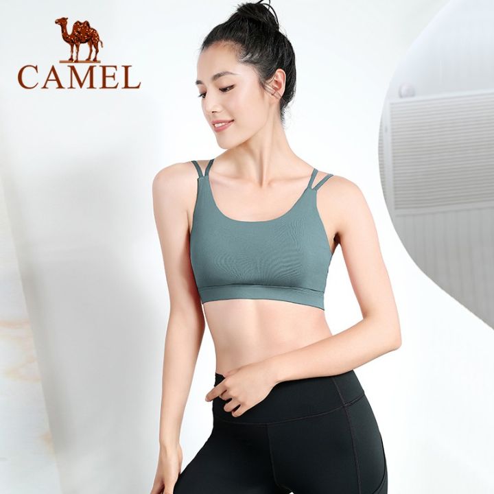 camel-ชุดบราชั้นในยกทรงสําหรับสตรีเหมาะกับการเล่นกีฬา