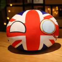 ตุ๊กตาผ้ากำมะหยี่ Polandball Countryball USSR USA FRANCE RUSSIA UK JAPAN USA GERMANY CANANDA ITALY Stuffed Country Ball จี้ตุ๊กตาของเล่น