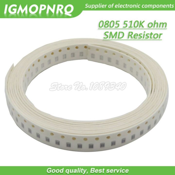 300pcs 0805 SMD Resistor 510K ohm Chip Resistor 1/8W 510K ohms 0805 510K