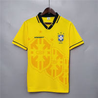 93/94 Brazil Home Jersey Football Retro Grade:AAA Shirt S-XXL เสื้อบอล ชุดออกกำลังกาย เสื้อบอลวินเทจ เสื้อบราซิล