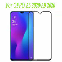 กระจกนิรภัย กันรอย เต็มจอ เก็บขอบ แนบสนิท Oppo A5 2020 / A9 2020 สีดำ