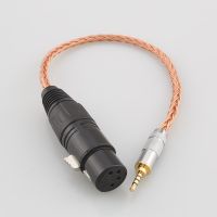 16 Core OCC 2.5mm Trrs Balanced Male to 4-pin XLR Female Headphone Adapter for Astell&amp;Kern AK240 AK380 AK320 onkyo DP-X1 FIIO