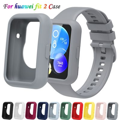 Soft Silicone Case For Huawei Watch Fit 2 Smart Watch Protector Cover Shockproof 360All-Around Bumper Frame for Huawei Watch Fit Cases Cases