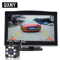 Wide Angle HD Vehicle Parking Backup Camera Reverse Image Car Rear View Video 4.3” 5 Inch Auto Lcd Monitor Night Vision 8 LED