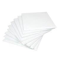 Acoustic Panels White 12 Pieces High Density Beveled Edge for Wall Decoration and Acoustic Treatment