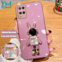 YiMia เคสโทรศัพท์แฟชั่นลายการ์ตูนรูปกระต่ายลูกกวาดสำหรับ OPPO A32 A33 A53 2020 A55 A54 4G A76 A36 A96 A57 4G A57 5G A71 A83ดีลักซ์ฝาครอบโทรศัพท์ลูกกวาด TPU กระต่ายกรอบป้องกันโทรศัพท์กันกระแทก