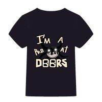 เสื้อยืดเด็กแขนลำลองขาสั้น Roblox IHM A Pro At Door เสื้อเสื้อยืดวัยรุ่นหลวม