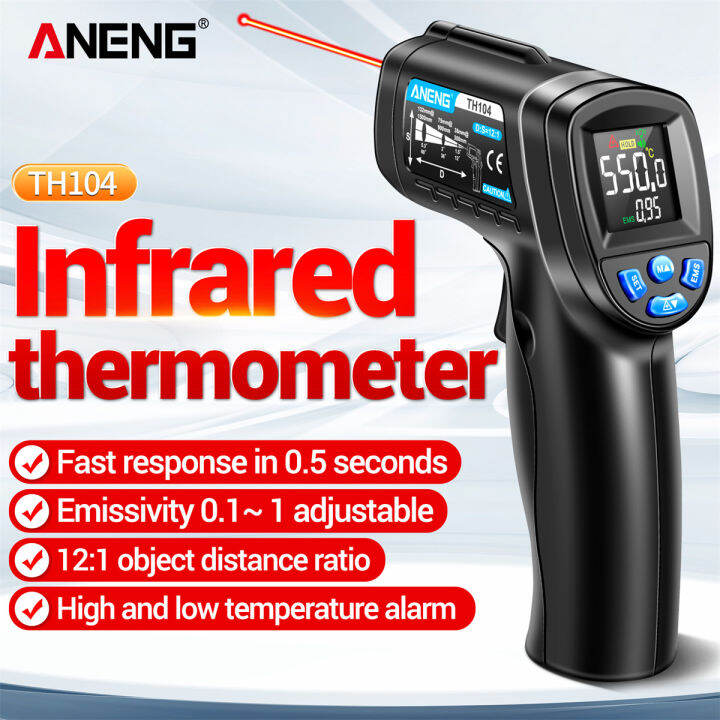 ANENG TH104 Digital Infrared Temperature Guns IR lasers Sensor