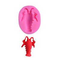 3D Lobster Crab แม่พิมพ์ซิลิโคน Fondant Sugar Jelly Moulds สบู่ทำมือเค้กช็อกโกแลตตกแต่ง Tools