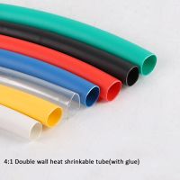 Heat Shrink 4:1 Heatshrink Tube Cable Wire 4 - 32 mm Electrical Sleeving Clear Red Electrical Circuitry Parts