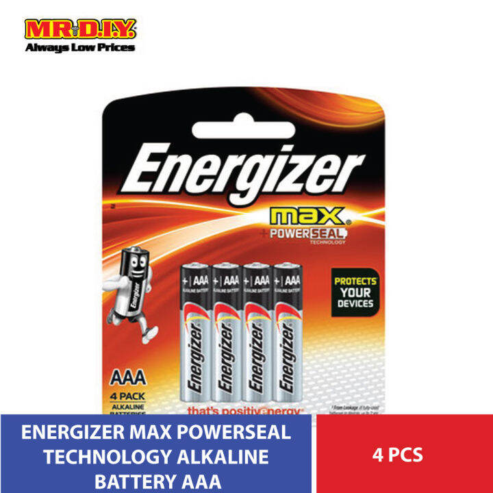 ENERGIZER Max Alkaline Battery -AAA (4pcs) E92BP4 | Lazada