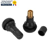 4PCs/set Black universal Valve Stems With Dust Caps with Caps Tyre Rubber Valves Car Chrome Tubeless Car Wheel Snap-in Tire Valve Stems  Caps  Adapter