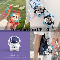 Ready Stock! Cute Robot airpods Mini Pro4/Pro5 เคส Inpods Pro4 บลูทูธหูฟังกันฝุ่นนุ่มป้องกัน