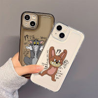 เคสโทรศัพท์ซิลิโคน TPU ใส แบบนิ่ม ลายสัตว์น่ารัก กันกระแทก สําหรับ IPhone 14 11 Pro Max 13 12 Pro XS Max XR X 8 7 6S Plus