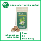 Bánh mãng cầu cuộn Tư Bông - Túi giấy 80gr - chua ngọt và tiện dụng - món ngon đặc sản Lai Vung, Đồng Tháp