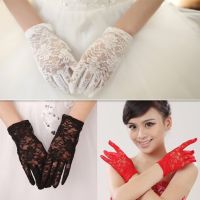 ☃◄❁ Elegant Women Lace Wrist Length Wedding Bridal Gloves Brides Accessories Bridesmaid Finger Gloves