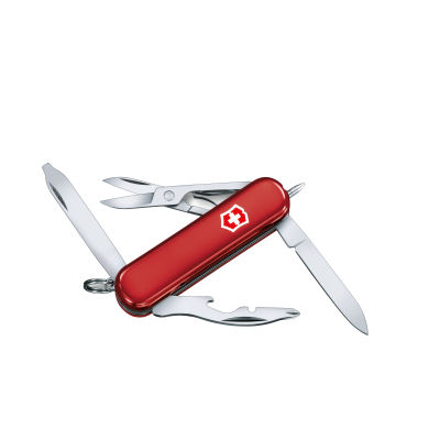 Victorinox มีดพับ Swiss Army Knives (S) - Midnite Manager LED, Red (0.6366)