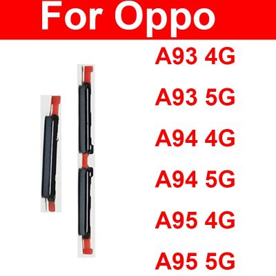 ปุ่มด้านข้าง Pwoer ระดับเสียงสําหรับ OPPO A93 A94 A95 4G 5G Up Down Volume ON OFF สวิตช์ไฟปุ่มด้านข้าง Flex Cable Repair Parts
