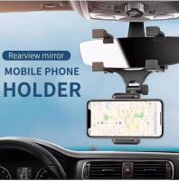 ที่วางโทรศัพท์ในรถยนต์รุ่นติดกระจกมองหลัง Universal Car Phone Holder Car Rearview Mirror Mount Cellphone Stand 360 Degrees ที่จับโทรศัพท์ ขาตั้งโทรศัพท์