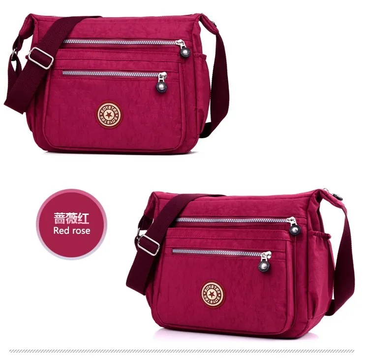 Women's Fashion Cloth Shoulder Bag More Zipper Printing Floral